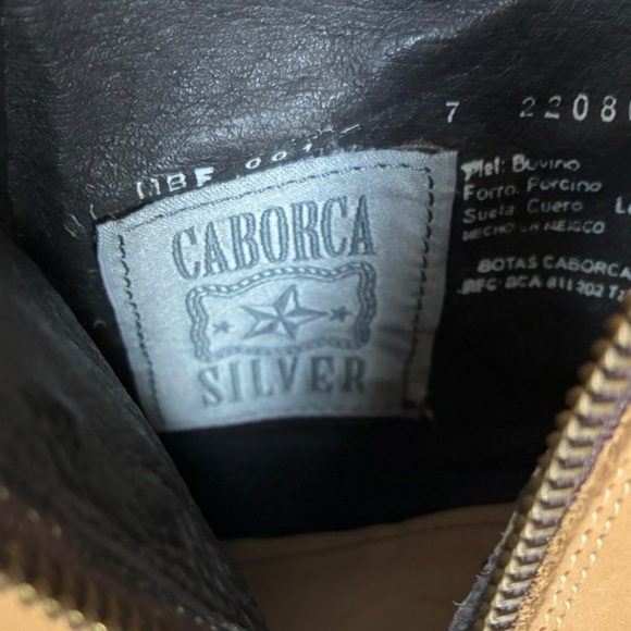 Caborca Leather Boots Fringed Tassel Ankle Side Zip 7 - Picture 2 of 15